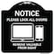 Signmission Please Lock All Doors Remove Valuables from Sight Heavy-Gauge Alum Sign, 18" x 18", BW-1818-23287 A-DES-BW-1818-23287 - alternate 1